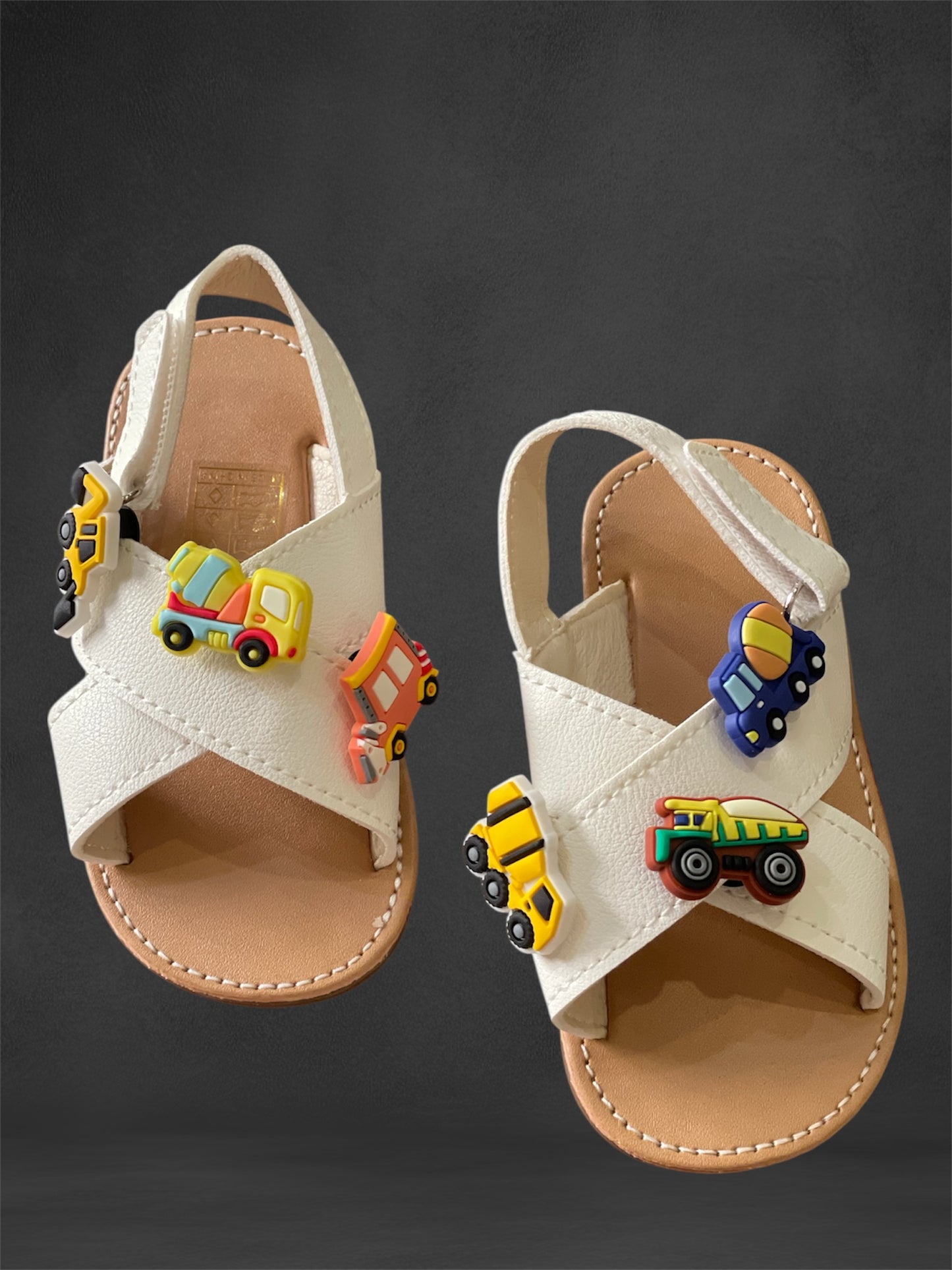 White sandals