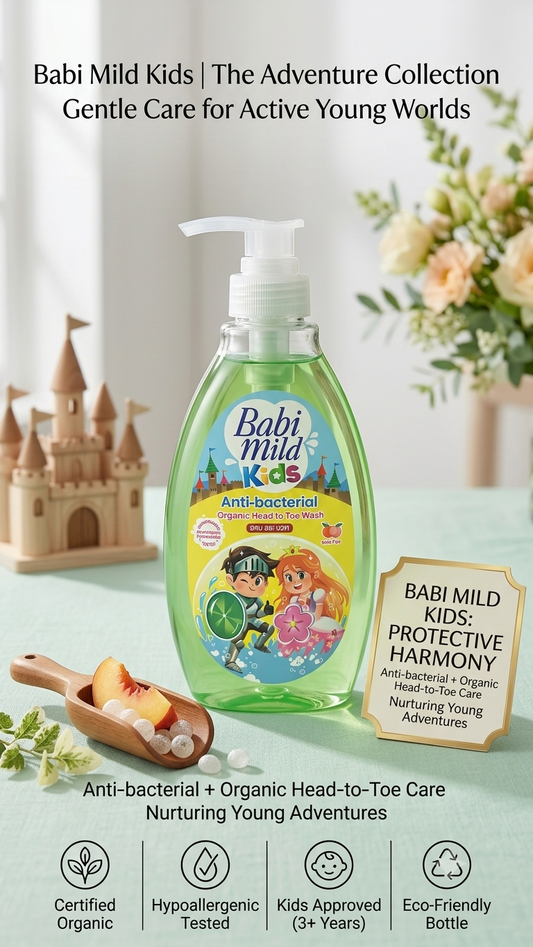 Babi Mild Kids Anti-Bacterial Organic Head-to-Toe Wash
