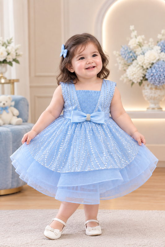 Sky blue frock
