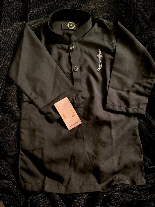black shalwar kameez